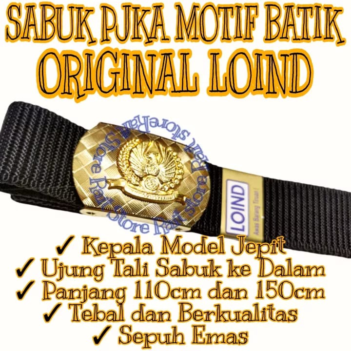 Sabuk PJKA / Perusahaan Jawatan Kereta Api Merk Loind