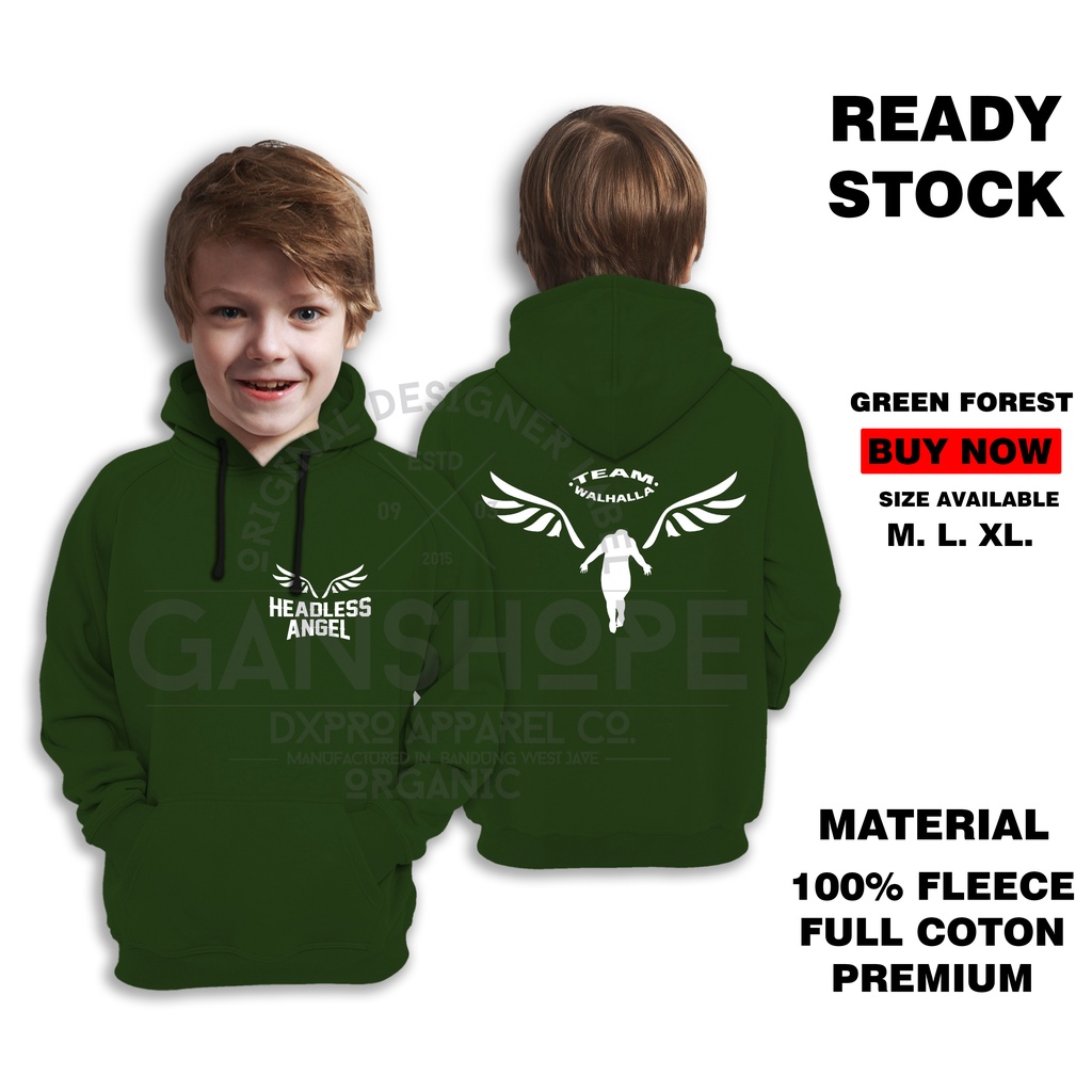 JAKET HOODIE ANAK VALHALLA HEADLESS ANGEL MANGA JAPANES CULTURE