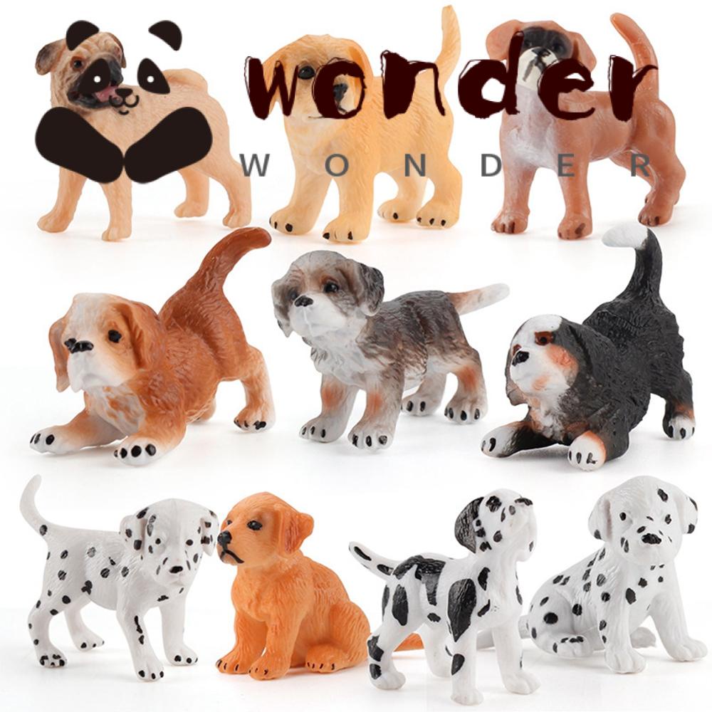 Wonderful Miniatur Anjing Pug 10 Model Untuk Dekorasi Rumah / Taman