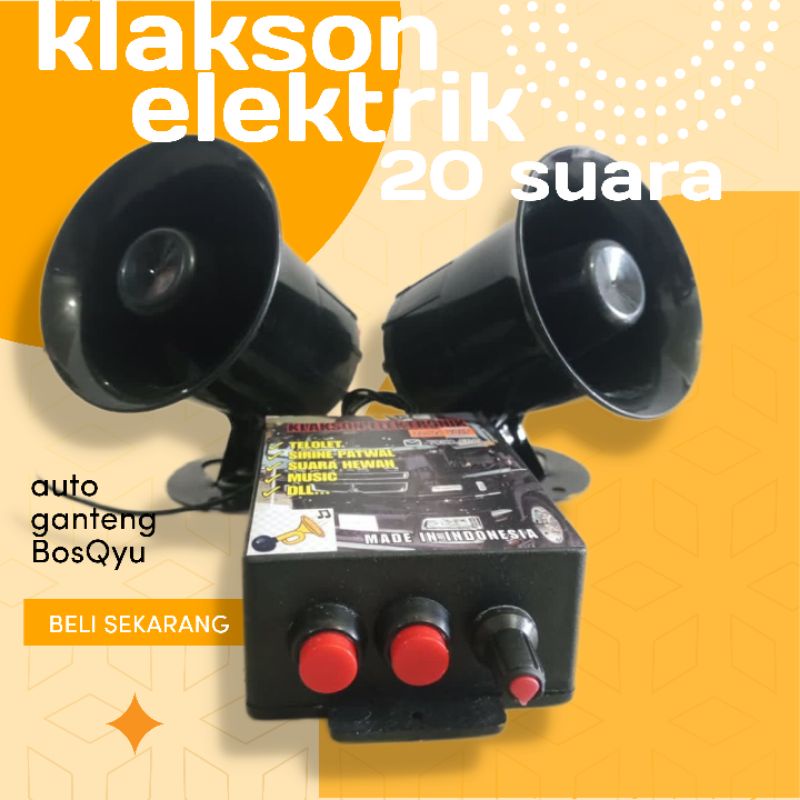 klakson mobil telolet 30 suara 12/24 VOLT elektrik