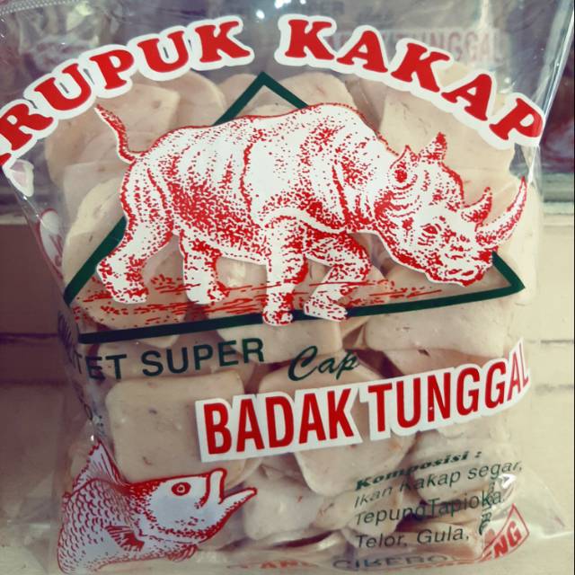 

Krupuk Kakap Super Cap Badak Tunggal 500gr