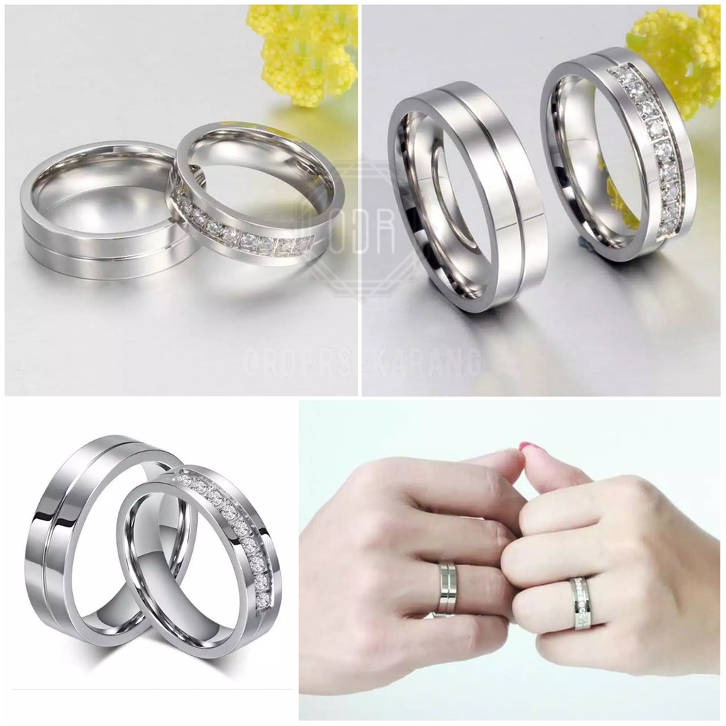 CINCIN COUPLE ZIGGY PERNIKAHAN KAWIN TUNANGAN WEDDING ENGAGEMENT AKSESORIS FASHION PRIA WANITA