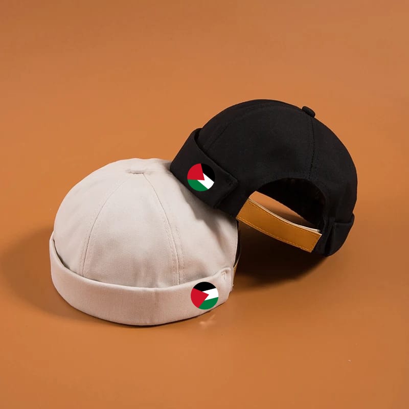 Topi Pria Dewasa Peci Miki hat Sablon PALESTINA (Miki Hat) Logo Kaligrafi PALESTINA Kualitas Import