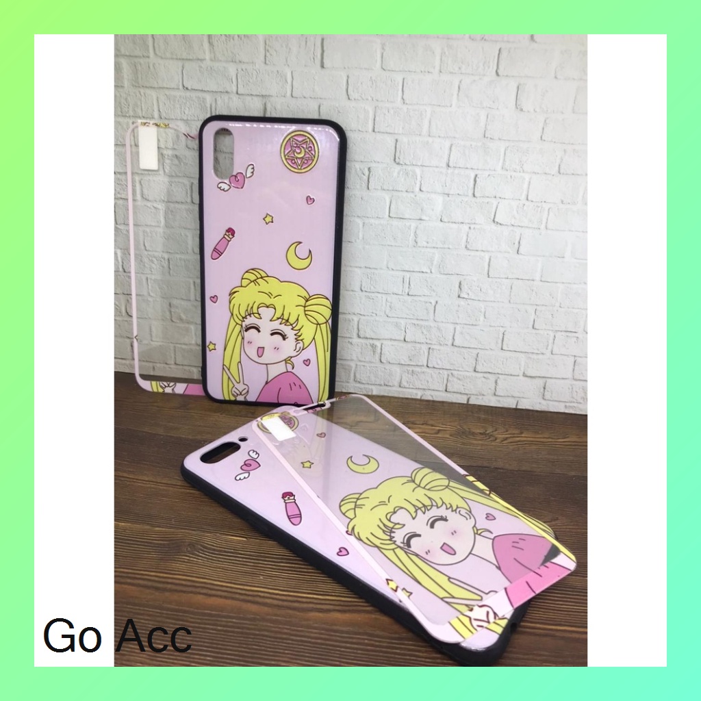 Softcase Tempered Glass karakter Oppo A31 2020 A33/A53 2020 A37/Neo 9 A3S/C1 A52/A72/A92 A5S/A7/A12/A11K/realme 2 pro/U1/U2 C17/7i C12 C15 Samsung J2 Prime Vivo Y11/Y12/Y15/Y17 Y91/Y93/Y95 Y91C Xiaomi Redmi 3 3S 5A 8A 9C HCTG 19