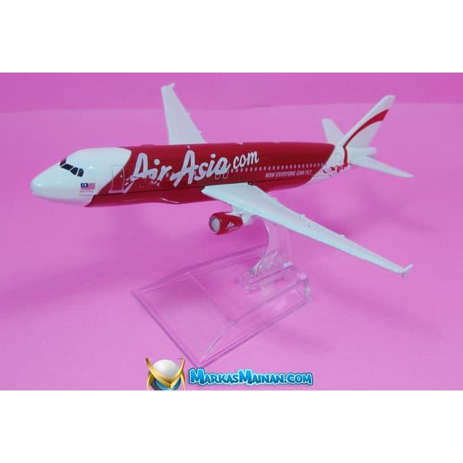 Jualan Passenger Plane Model - A 320 Air Asia Merah Bergaransi