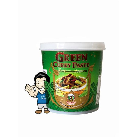 

READY BAYAR DITEMPAT Pantai Norasingh Green Curry Paste- Bumbu Pasta Kari Hijau 400 g TERJAMIN Kode