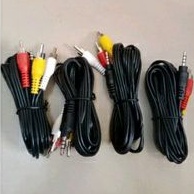 KABEL RCA STB ORIGINAL JACK  3.5 mm ke 3 cabang RCA male