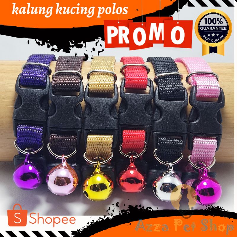 kalung kucing polos murah / kalung kucing lonceng warna 14mm / kalung kucing murah / kalung kucing lonceng