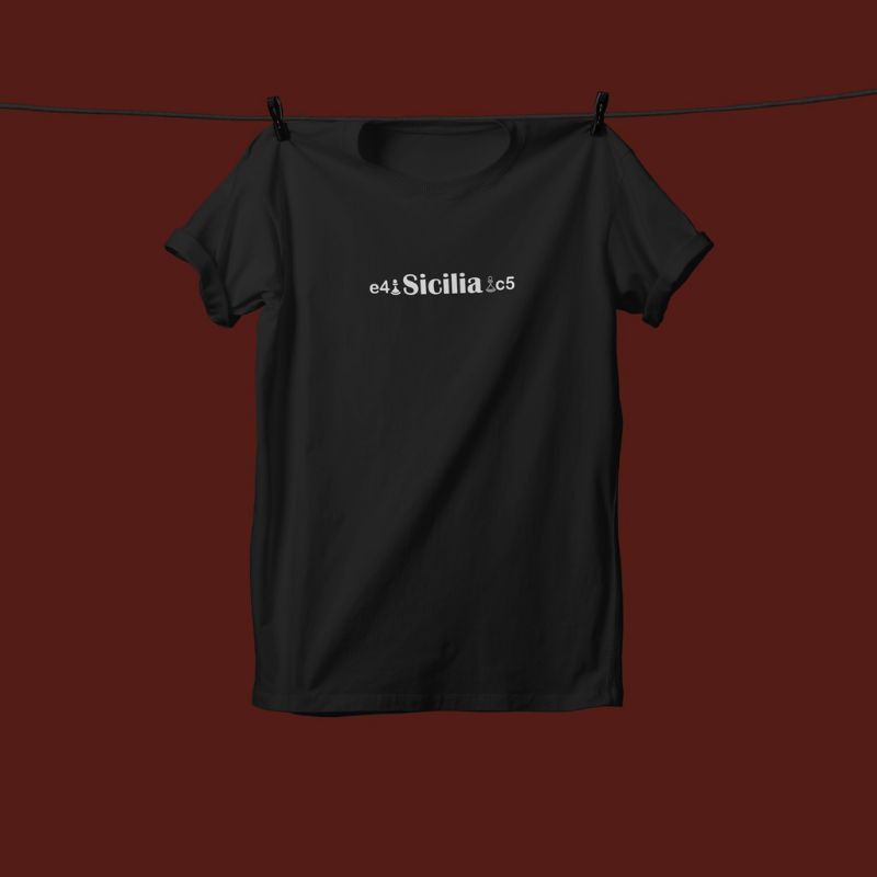Kaos Pecinta Catur / Sicilia Defend / Tshirt Catur / Baju Chess