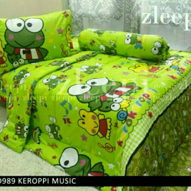 Sprei Setelan keropy no 3 Katun lokal Ukuran 200 x 140 