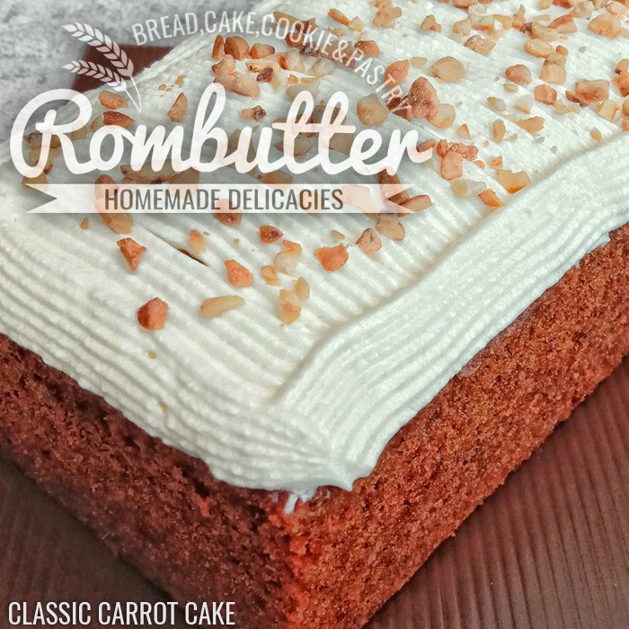 

Classic Carrot Cake - Kue Wortel Rombutter