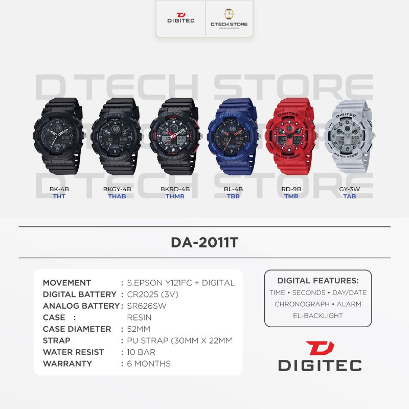 JAM TANGAN PRIA DIGITEC DA-2011 ORIGINAL/JAM TANGAN DIGITEC DA-2011 ORIGINAL 100%