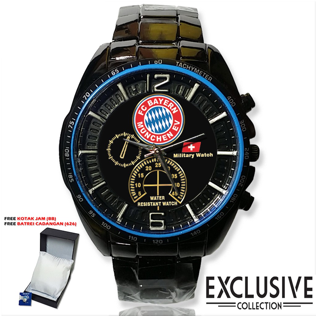 (Istimewa ) Jam BAYERN MUNCHEN Rantai Sport