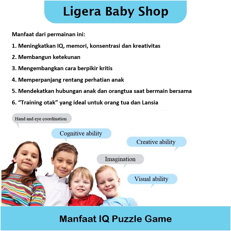 Mainan Pintar Asah Otak IQ PUZZLE Logic Training Educational Edu Pyramid Beads Game Anak s/d Lansia