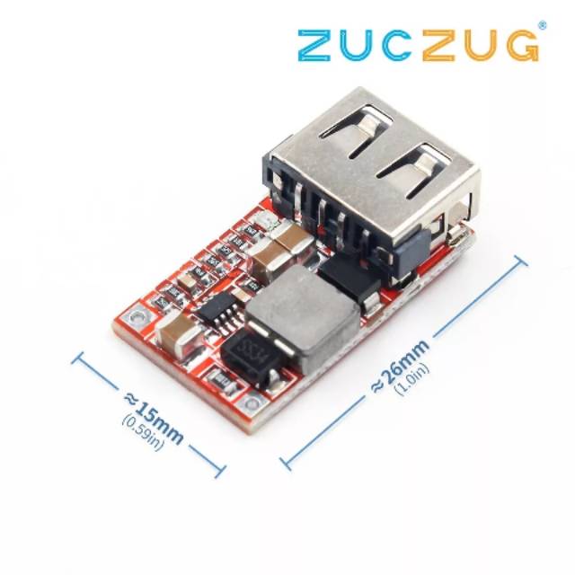 MODUL CHARGER HP DARI AKI MOTOR DC 6-12V TO 5V STEPDOWN BUCKBOOST VOLTAGE REGULATOR