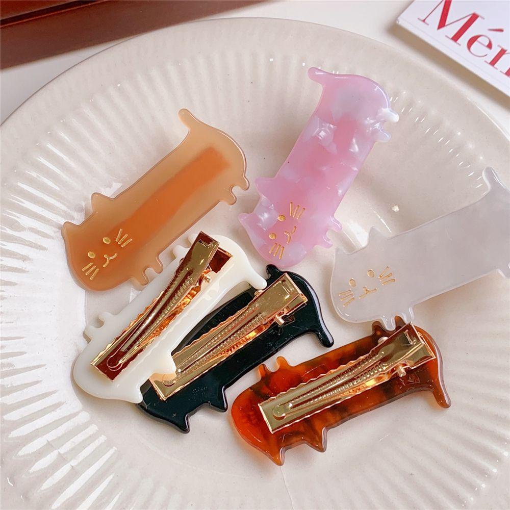 Hairpins Acetate Cat Animal Barrettes Fashion INS for Women