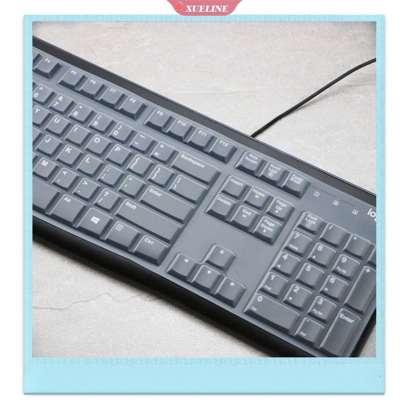 Case Pelindung Keyboard logitech K120 / MK120 K120 / MK120 / MK120 Bahan Silikon Transparan Tahan Debu