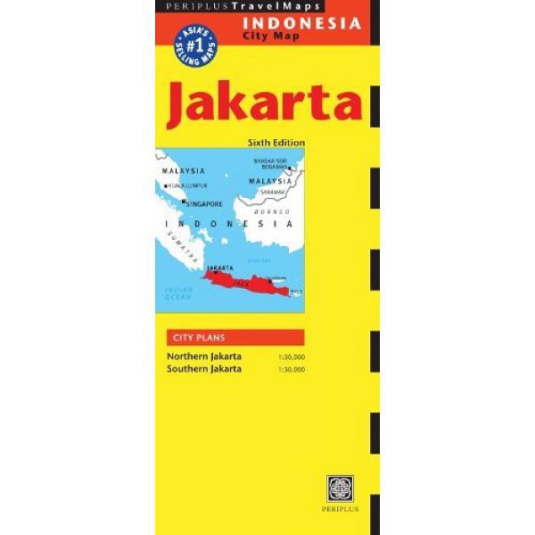 Jakarta Travel Map Sixth Edition (Periplus Travel Maps) - 9780794607098 - Buku Ori Periplus