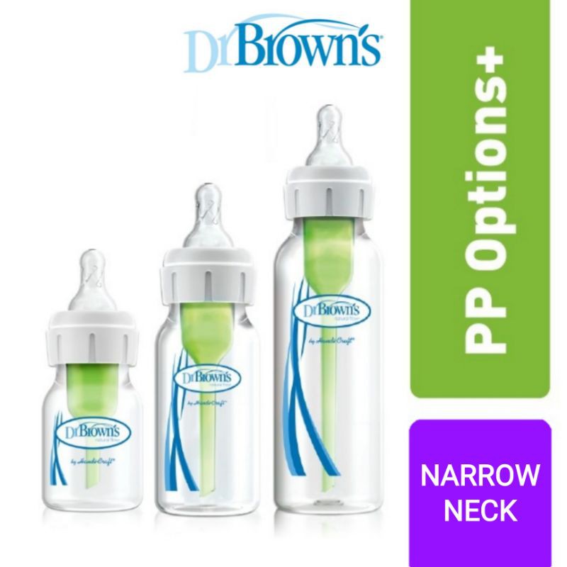 Dr.Brown's Bottle Narrow Neck Options+ Anti Colic | Botol Susu