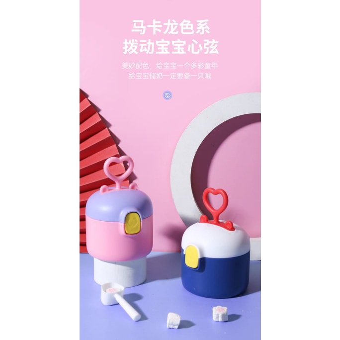 (Pimenova) MODEL bulat Tempat Susu Bubuk Formula Bayi / Tempat Susu Formula Milk Powder FREE BUBBLE WRAP