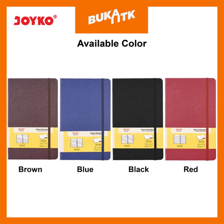 

Ruled Notebook Diary Agenda Buku Catatan Bergaris Joyko NB-663 240 halaman