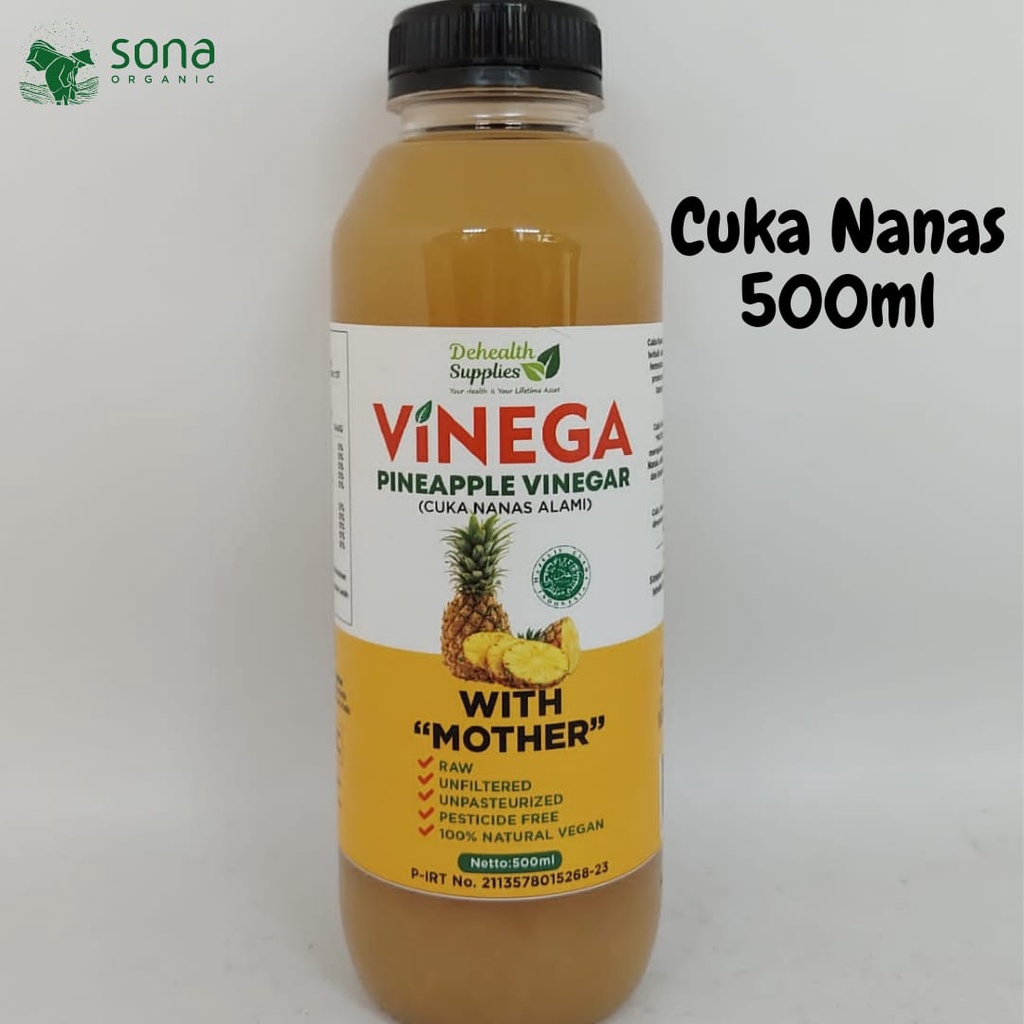 

Cuka Nanas Alami 500ml- Vinega Dehealth Supplies-Pineapple Vinegar