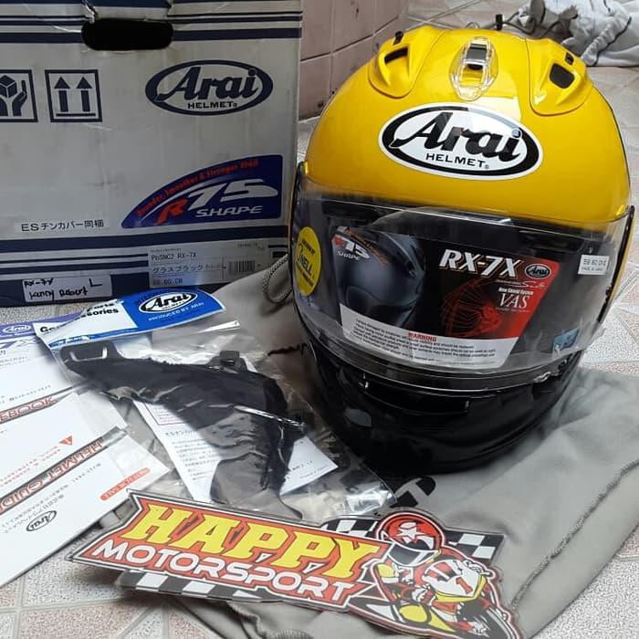 HELM FULL FACE MERK ARAI RX-7X KENNY ROBERT SIZE L ORIGINAL JAPAN DOT