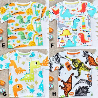 2 12 tahun Kaos  Baju Anak COWOK Summersean motif dino  