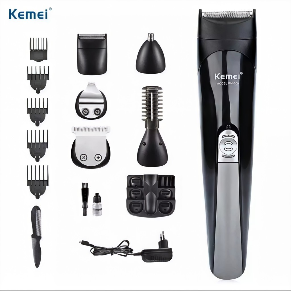 Kemei KM-600 Mesin Cukur Rambut Kumis Jenggot Bulu Hidung