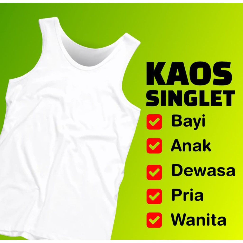 12 PCS KAOS DALAM ANAK PEREMPUAN/ SINGLET ANAK/ KAOS DALAM ANAK/ BAJU DALEMAN ANAK