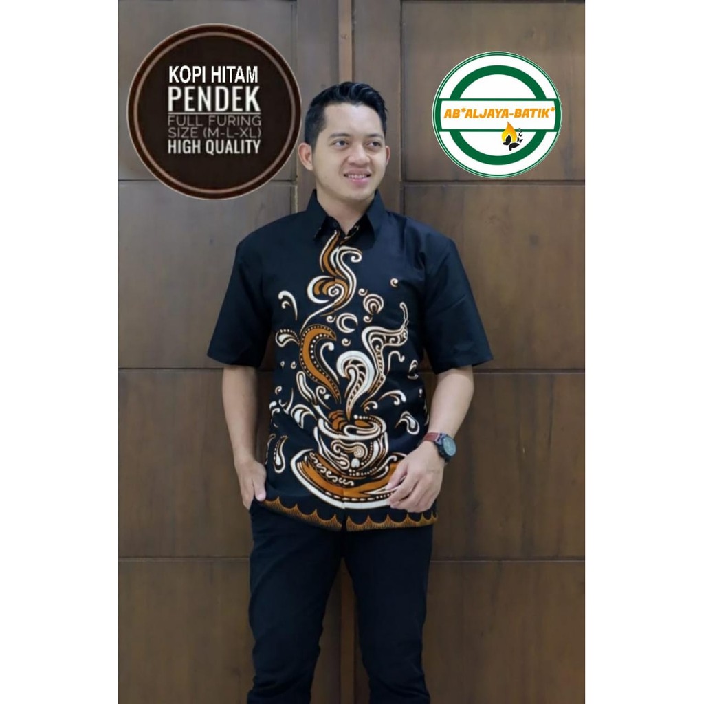 KOPI HITAM ALJAYA KEMEJA BATIK SOLO PRIA LENGAN PENDEK PANJANG LAPIS FURING ATASAN PREMIUM MODERN KATUN HALUS WULU COKLAT OPO PINK GALING IRSO TRUNTUM EMAS SEKAR WESI PRIYAYI EMAS PARANG BUDOYO MERAK PUTIH KUNCORO DIGDOYO KEMBANG SAJEN GALING PURWO MAHESA