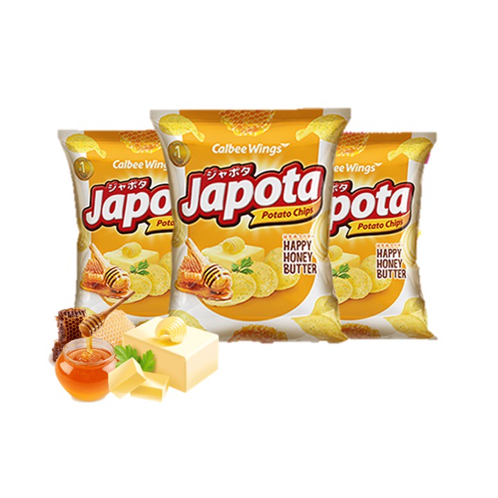 Japota Keripik Kentang Happy Honey Butter 68 gr x3