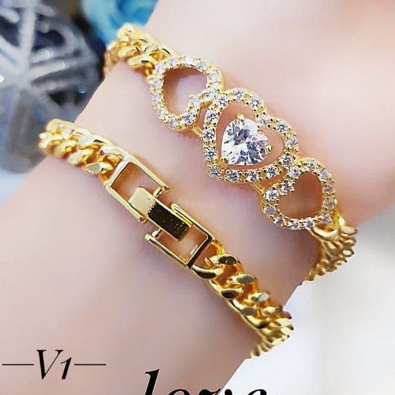 Xuping gelang lapis emas 24k 2009l