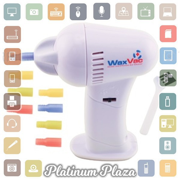 Electric Ear Wax Vacuum Vac Wax Removal Pembersih Telinga - White`610615-