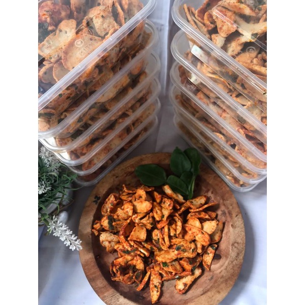 

Basreng Daun Jeruk Balado Gurih Nagih