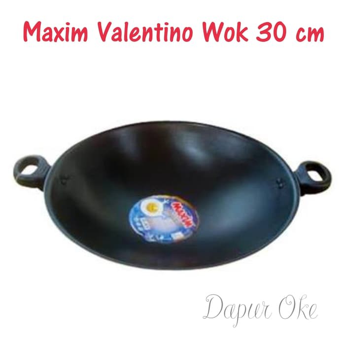 Maxim Valentino Wok 30 cm / Wajan Teflon
