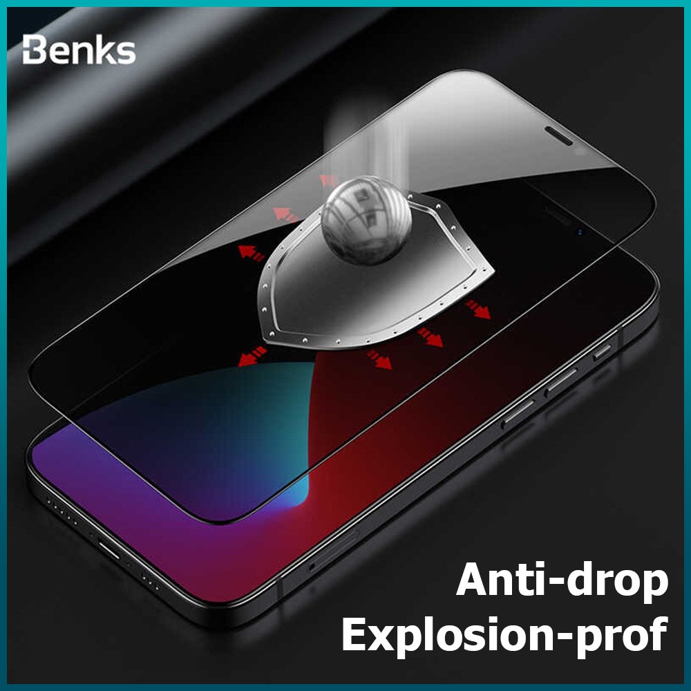 Benks Vpro+ Privacy iP 12 / Pro / Max Tempered Glass Privacy Anti Gores Anti SPY Original