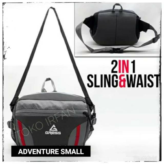 GRESS ADVENTURE SMALL / TAS SELEMPANG SERBAGUNA