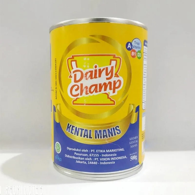 

Susu Kental Manis Dairy Champ 500g