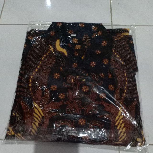 Kemeja Batik Lengan Panjang 013 Bswart Risna Batik Hrb026 Belanja Batik Beli Grosir Batik Modern