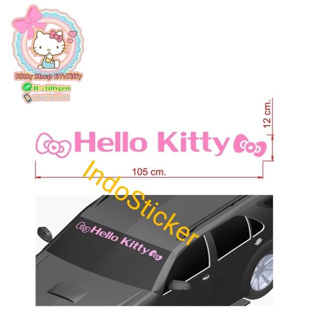 Stiker mobil Brio Yaris civic sticker hello Kitty Honda jazz