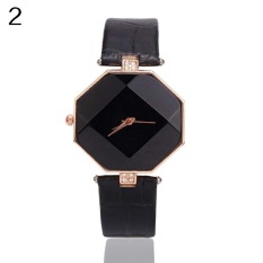 Mairu 541727 Jam Tangan Wanita Fashion Faux Leather Luxury Women Analog Quartz