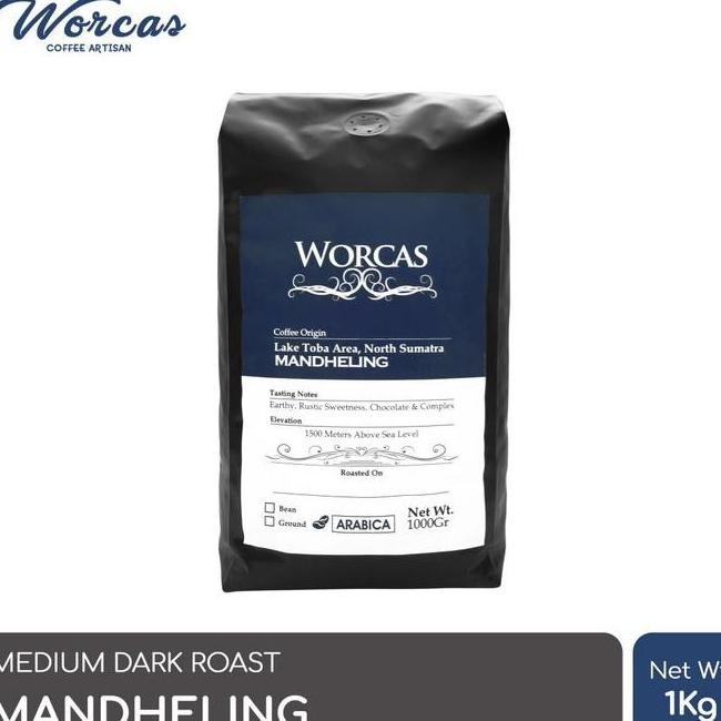 

ON702 KOPI ARABICA MANDHELING 1 KG BIJI BUBUK WORCAS COFFEE - KOPI BIJ FBFG63546