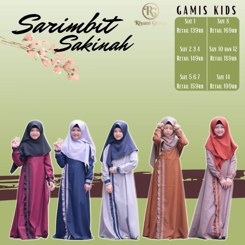 Gamis sakinah /gakids /gamis riyani/gamiskebumen/ Sarimbit sakinah