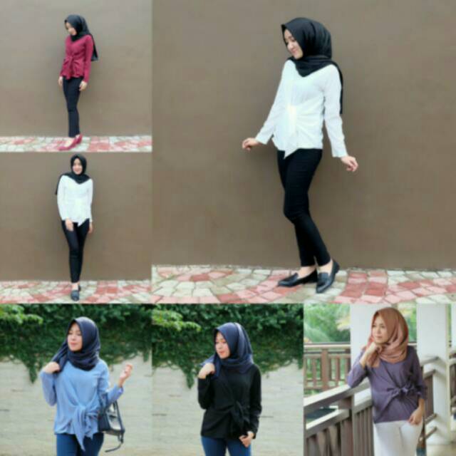 MIDA BLOUSE TOP ATASAN WOLVIS POLOS