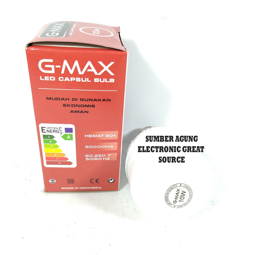 Lampu GMAX 10W LED Kapsul Capsule 10 Watt Capsul Bulb Terang Awet