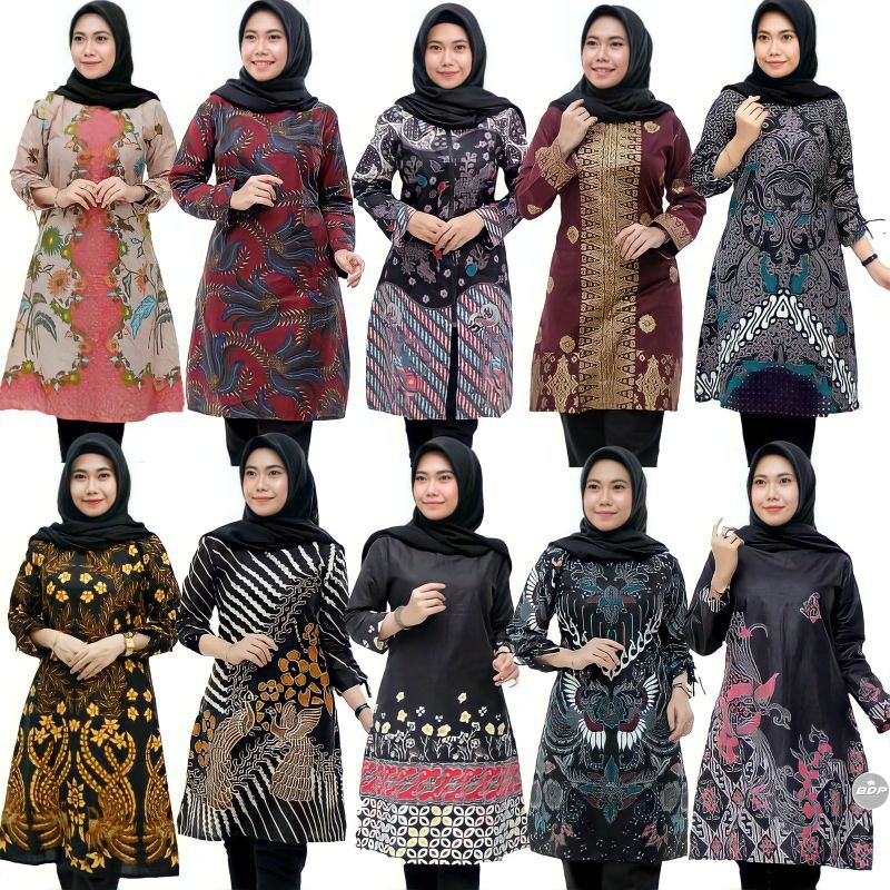 TERMURAH (bayar dirumah)TUNIK BATIK  SHIBORI JUMPUTAN TERBARIU size S_3L  /HRB026 YELBOR