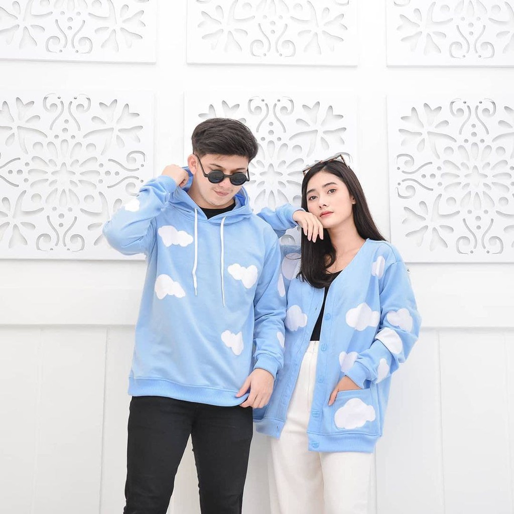 Nara Grosir - Cloud Sky Series l Sweater Polos l Sweater Pria dan Wanita