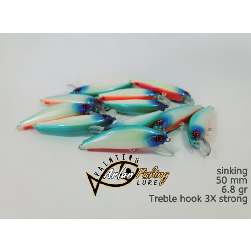 Umpan Casting Minnow Ultralight mirip Hinomiya Agile dan Senses Savior