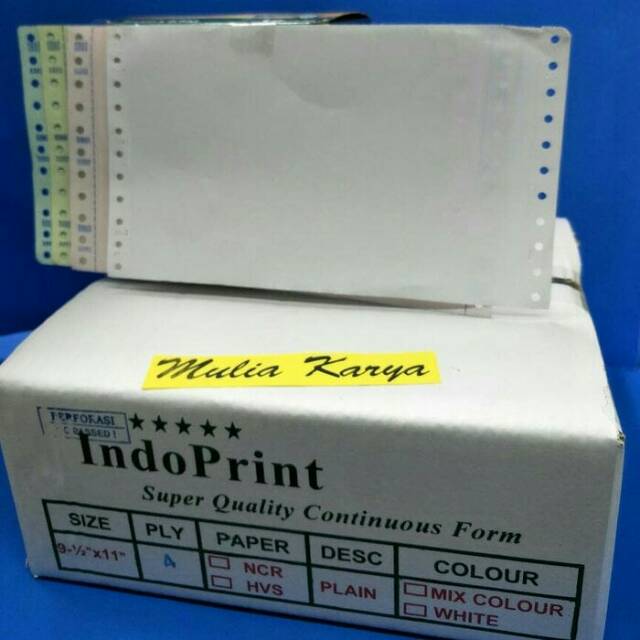 

PPOB Continous Form INDOPRINT 2 PLY PERFORASI